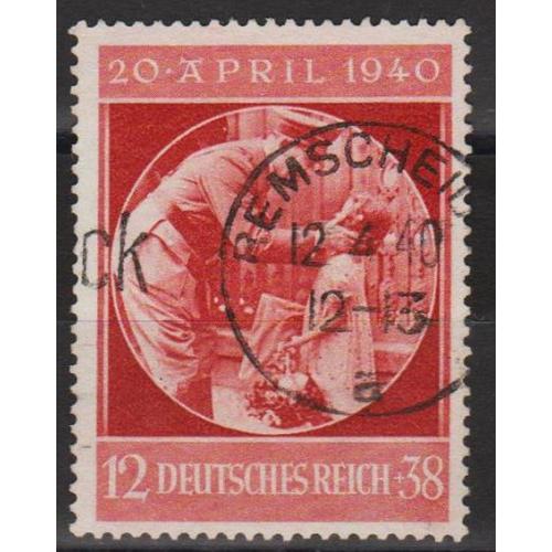 1940 - Рейх - 51 рік Гітлера Mi.744 _8,0 € _гаш
