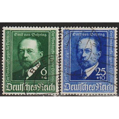 1940 - Рейх - Еміль Беринг Mi.760-61_ 6,0 € _гаш