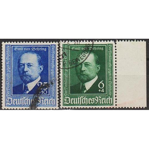 1940 - Рейх - Еміль Беринг Mi.760-61_ 6,0 € _гаш
