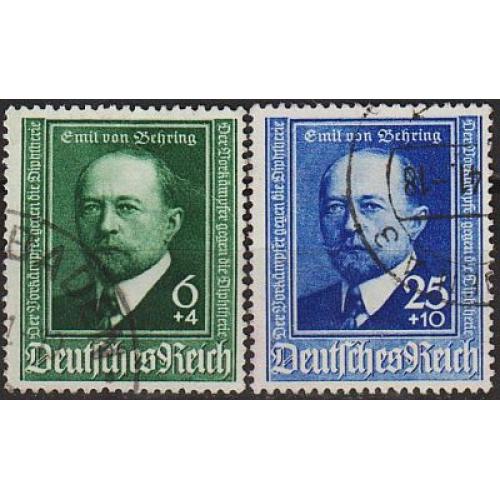 1940 - Рейх - Еміль Беринг Mi.760-61_ 6,0 € _гаш