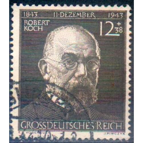 1944 - Рейх - 100 років Р.Коха Mi.864 _гаш