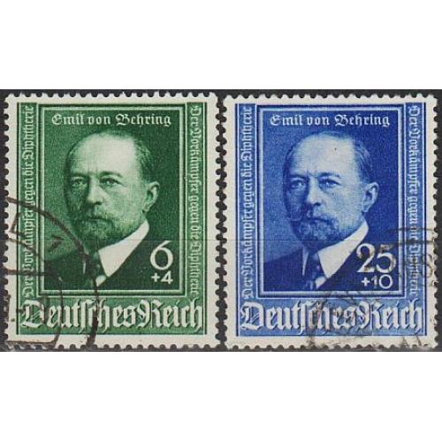 1940 - Рейх - Еміль Беринг Mi.760-61_ 6,0 € _гаш