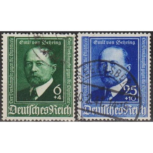 1940 - Рейх - Еміль Беринг Mi.760-61_ 6,0 € _гаш