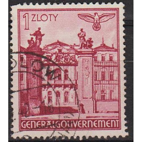1940 - Рейх - Ген.-Губернаторство - Архітектура 1 зл Мі.51 - гаш