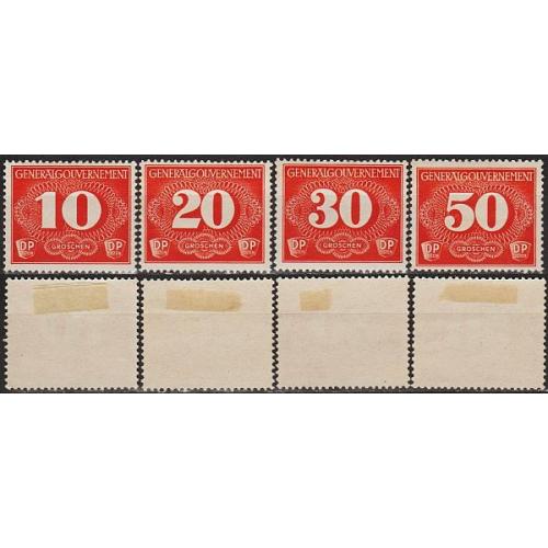 1940 - Рейх - Ген.-Губернаторство - Марки доставки Mi.1-4 _5,0 € *