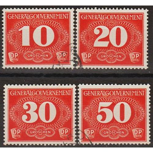 1940 - Рейх - GG - Марки доставки Mi.1-4 _8,0 € _гаш