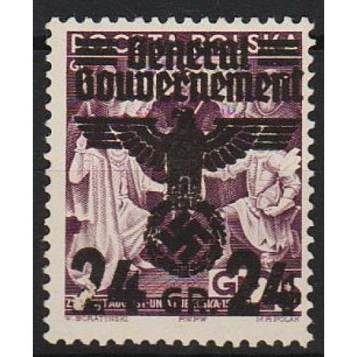 1940 - Рейх - GG - Надрук 24 Mi.22 (*)