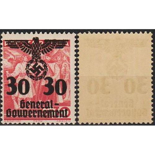 1940 - Рейх - GG - Надрук 30 Mi.23 **