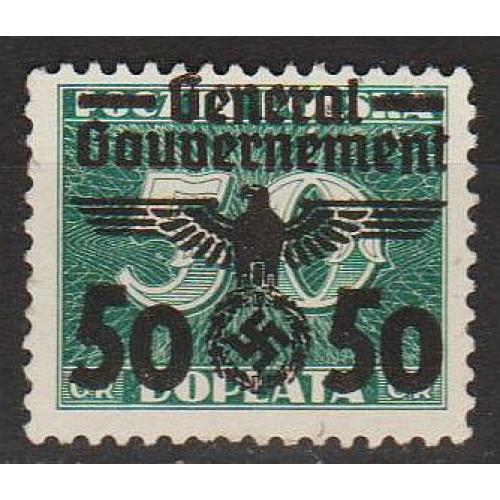 1940 - Рейх - GG - Надрук 40 Mi.31 _гаш