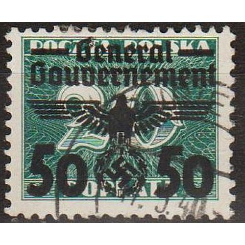 1940 - Рейх - GG - Надрук 50 Mi.35 _4,0 €