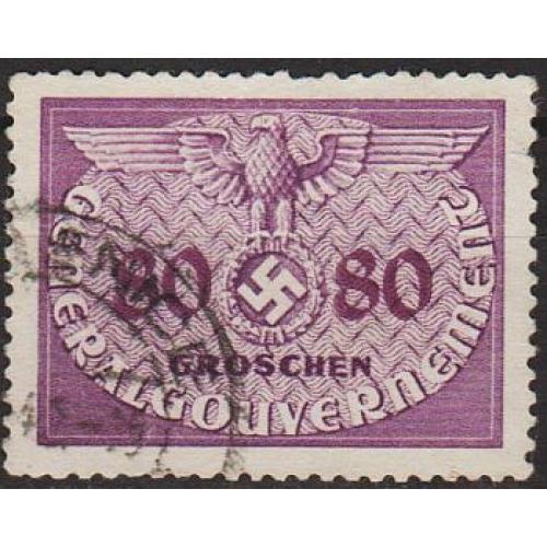 1940 - Рейх - GG - Надрук 80 Mi.12 _3,0 €
