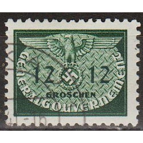 1940 - Рейх - GG - Службова 12 Mi.19 _1,80 €