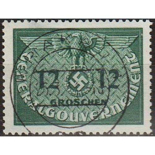1940 - Рейх - GG - Службова 12 Mi.4 _3,0 € _гаш