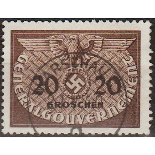 1940 - Рейх - GG - Службова 20 Mi.5 _3,0 € _гаш