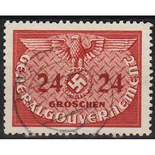 1940 - Рейх - GG - Службова 24 Mi.6 _2,0 EU _гаш