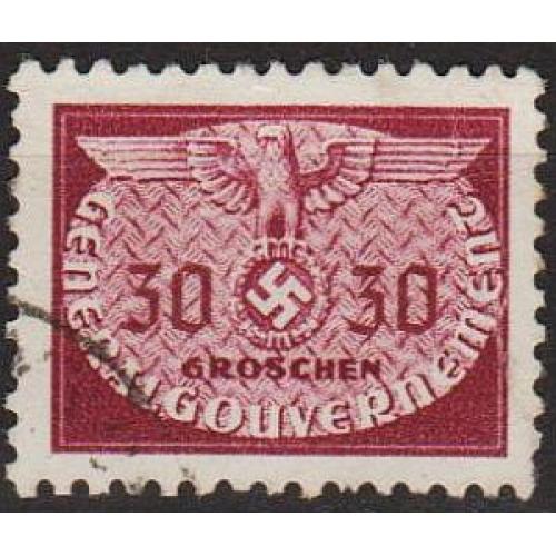 1940 - Рейх - GG - Службова 30 Mi.22 _2,0 €