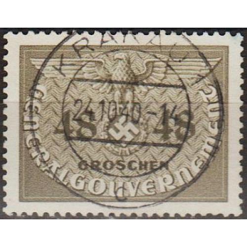 1940 - Рейх - GG - Службова 48 Mi.9 _6,0 € _гаш