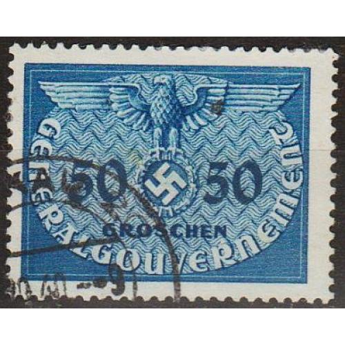 1940 - Рейх - GG - Службова 50 Mi.10 _3,0 € _гаш