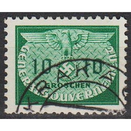 1940 - Рейх - GG - Службова 10 Мі.18 _2,0 €