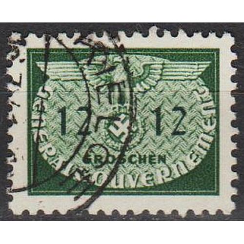 1940 - Рейх - GG - Службова 12 Мі.19 _1,80 €
