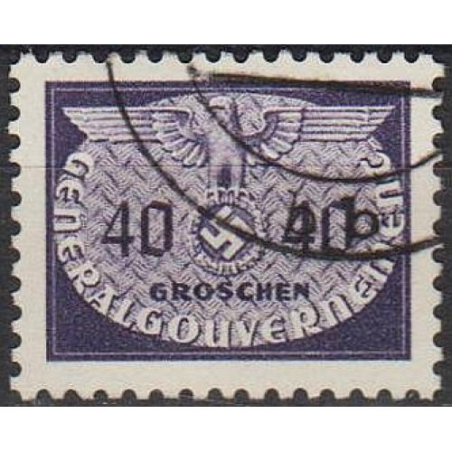 1940 - Рейх - GG - Службова 40 Мі.23 _2,0 €