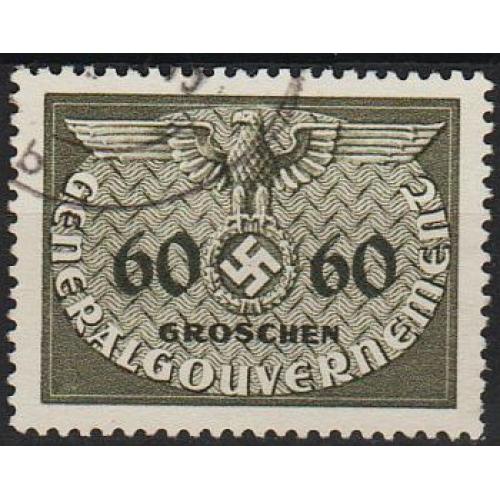 1940 - Рейх - GG - Службова 60 Mi.11 _3,0 EU _гаш