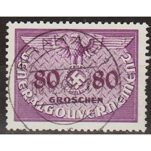 1940 - Рейх - GG - Службова 80 Mi.12 _3,0 € _гаш