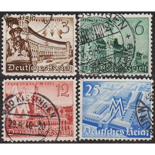 1940 - Рейх - Ярмарок в Лейпцигу Mi.739-42 _3,20 €