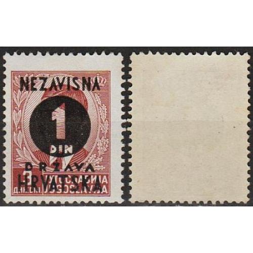 1941 - Хорватія - Надрук 1 Mi.41 **