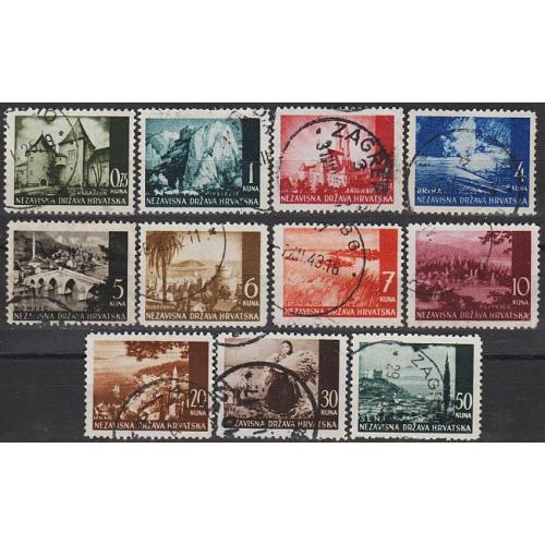 1941 - Хорватія - Пейзажі Mi.49-64  _7,50 €