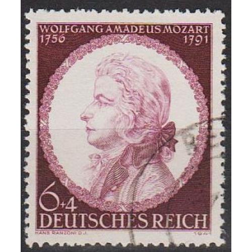 1941 - Рейх - 150 лет смерти Моцарта Mi.810 _гаш