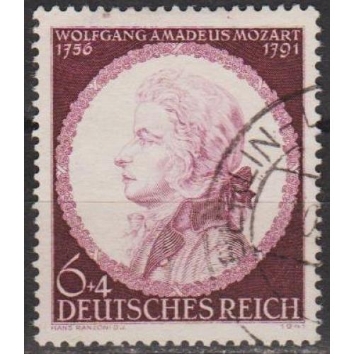1941 - Рейх - 150 летие смерти Моцарта Mi.810 _гаш