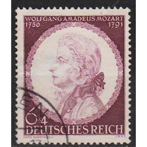 1941 - Рейх - 150 років смерті Моцарта Mi.810 _гаш