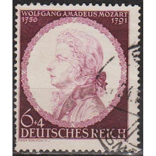 1941 - Рейх - 150 років смерті Моцарта Mi.810 _гаш