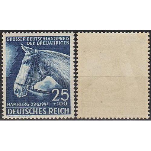 1941 - Рейх - Гамбурзькі кінні перегони - Блакитна стрічка Mi.779 17.0 EU **