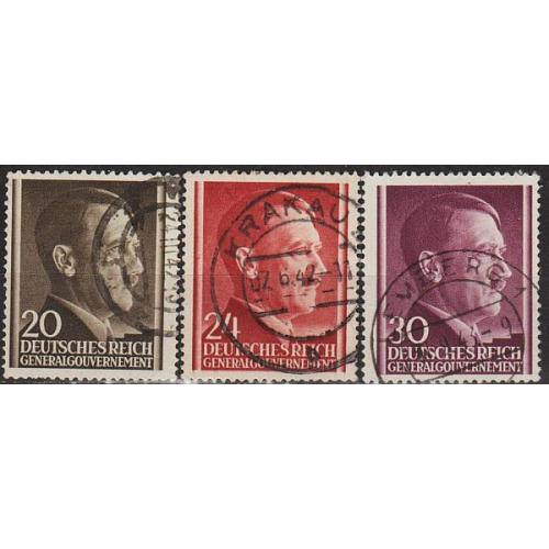 1941 - Рейх - Генерал-губернаторство - Стандарт - Гітлер Mi.77-79