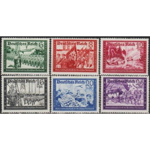 1941 - Рейх - Пошта Німеччини Mi.773-78 _11,0 € *