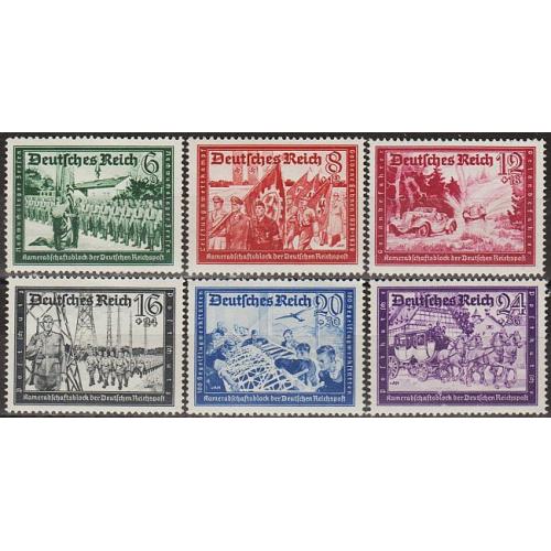 1941 - Рейх - Пошта Німеччини Mi.773-78 _11,0 € *