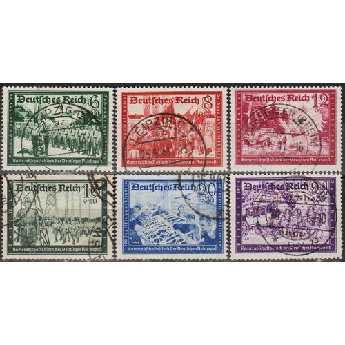 1941 - Рейх - Пошта Німеччини Mi.773-78 _32,0 EU