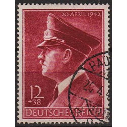 1942 - Рейх - 53 роки Гітлера Mi.813 _8.0 € _гаш