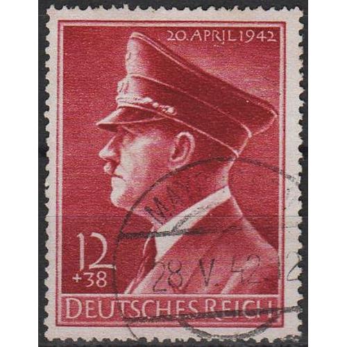 1942 - Рейх - 53 роки Гітлеру Mi.813 _8,0 €