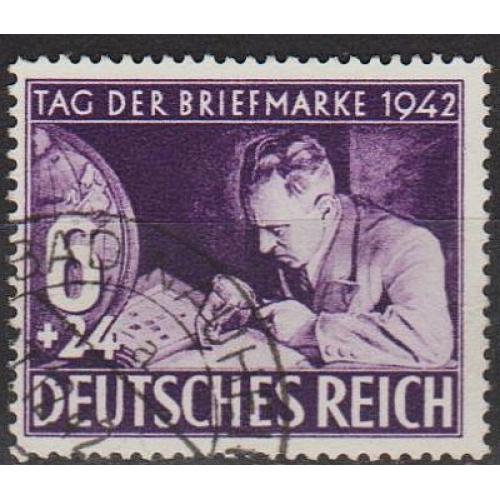1942 - Рейх - День марки Mi.811  _3.80 EU  _гаш