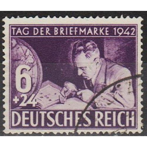1942 - Рейх - День марки Mi.811  _3.80 EU  _гаш