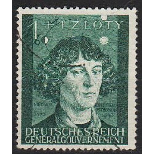 1942 - Рейх - GG - Коперник Mi.100 _1,0 EUR