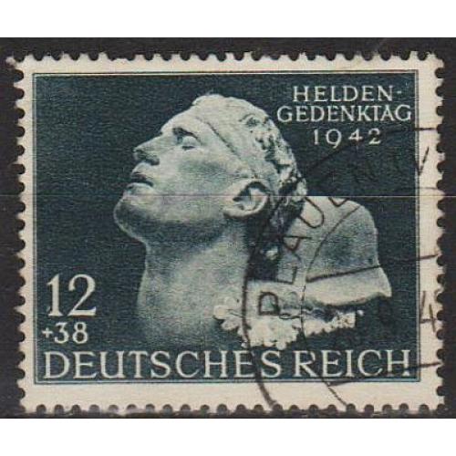 1942 - Рейх - Пам'ятi полеглих Mi.812 _2.40 €