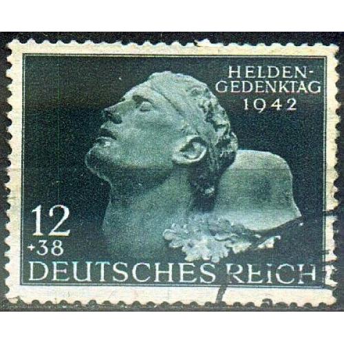 1942 - Рейх - Пам'ятi полеглих Mi.812 _2.40 €