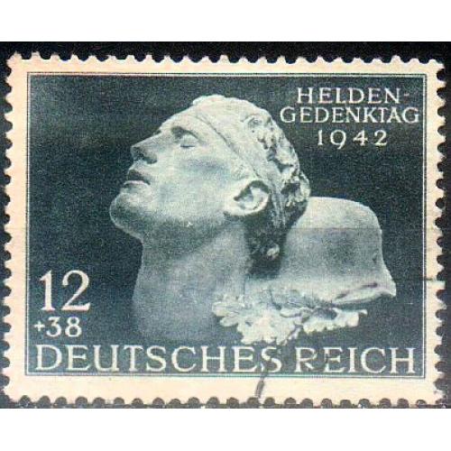 1942 - Рейх - Пам'ятi полеглих Mi.812 _2.40 €
