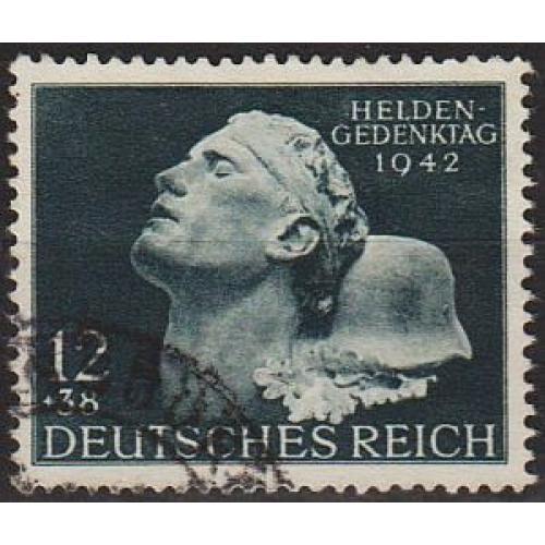 1942 - Рейх - Пам'яті полеглих Mi.812 _гаш _2,20 €