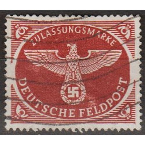 1942 - Рейх - Польова пошта Mi. 2 A гаш