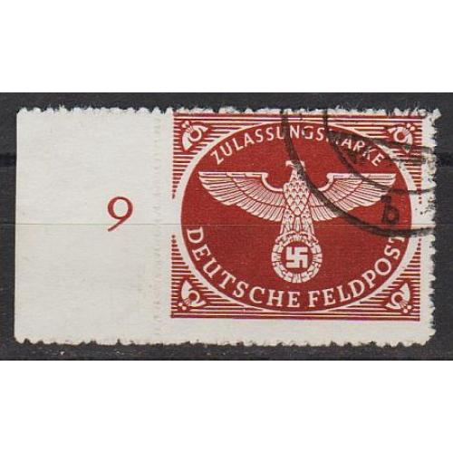 1942 - Рейх - Польова пошта Mi.2 B _ПОЛЕ _гаш